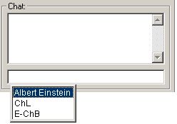 Chatzeile mit Namensvervollständigung